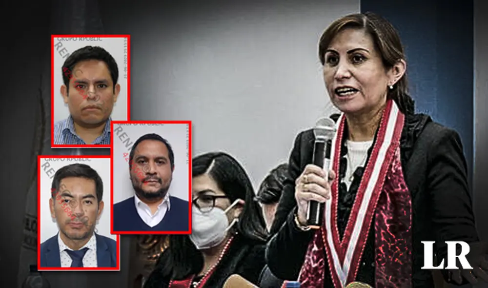 Miguel Girao, Jaime Villanueva y Abel Hurtado, personas de confianza de Patricia Benavides. (Foto composición: La República). Miguel Girao, Jaime Villanueva y Abel Hurtado, personas de confianza de Patricia Benavides. (Foto composición: La República).