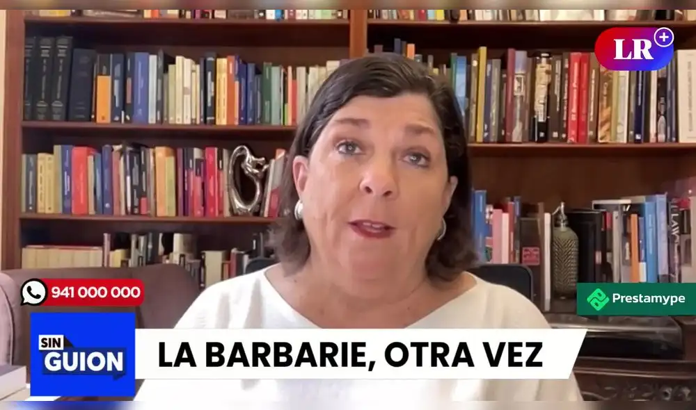 Rosa María Palacios cuestiona la inhabilitación a Zoraida Ávalos. Foto/Video: LR+ Rosa María Palacios cuestiona la inhabilitación a Zoraida Ávalos. Foto/Video: LR+