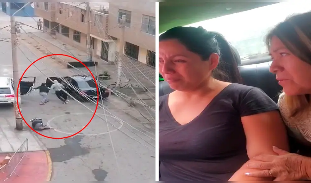 La víctima logró salir ilesa y agradeció también a la PNP. Foto: composición LR/PNP/LR - Video: Rosario Rojas - La República