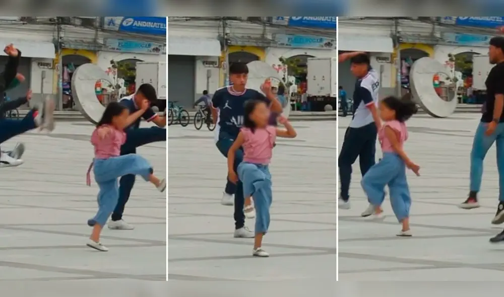 Niña sorprende con sus excelente pasos para bailar saya. Foto: composición LR/TikTok/@mbgualsaqui