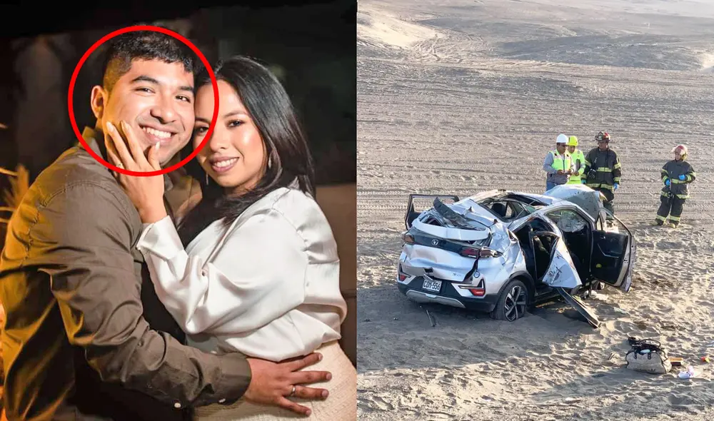 La pareja se había comprometido a finales del 2022. Foto: composición LR/Diario de Chimbote/Facebok - Video: Chimbote Infórmate/Facebook