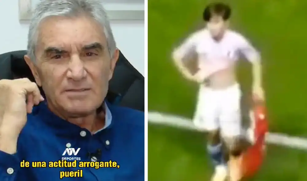 Juan Carlos Oblitas fue mundialista con la selección peruana en su etapa de futbolista. Foto: composición LR/ATV/Twitter - Video: Twitter