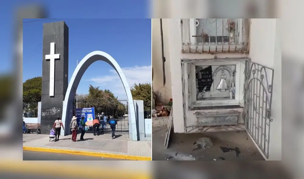 Piden más vigilancia en el cementerio de Arequipa. Foto: Composición Radio Yaraví/RPP Piden más vigilancia en el cementerio de Arequipa. Foto: Composición Radio Yaraví/RPP