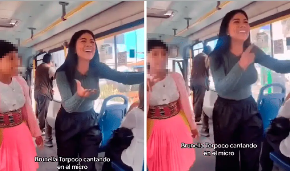 Brunella Torpoco se ha ganado el apodo de la 'Ronquita'. Foto y video: @giovannavalcarceloficial/TikTok