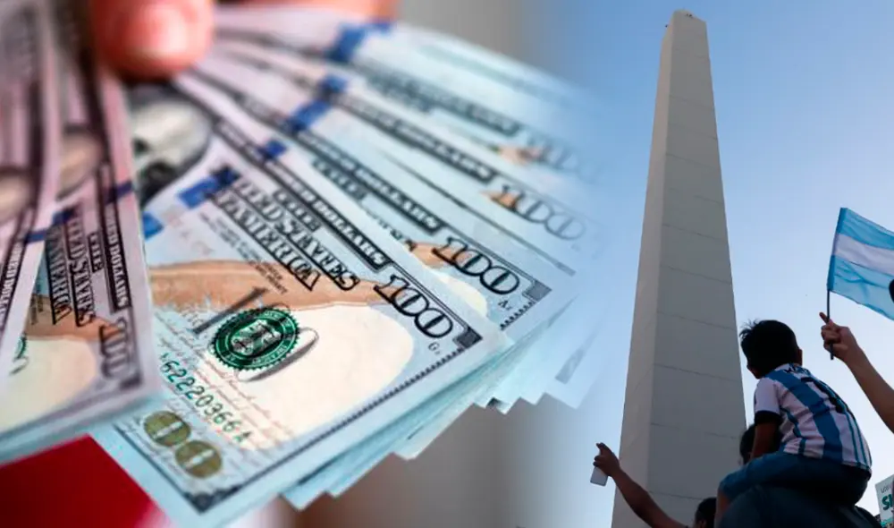 Dólar blue es una moneda muy usada en el mercado paralelo argentino. Foto: composiciónLR/BBC Dólar blue es una moneda muy usada en el mercado paralelo argentino. Foto: composiciónLR/BBC