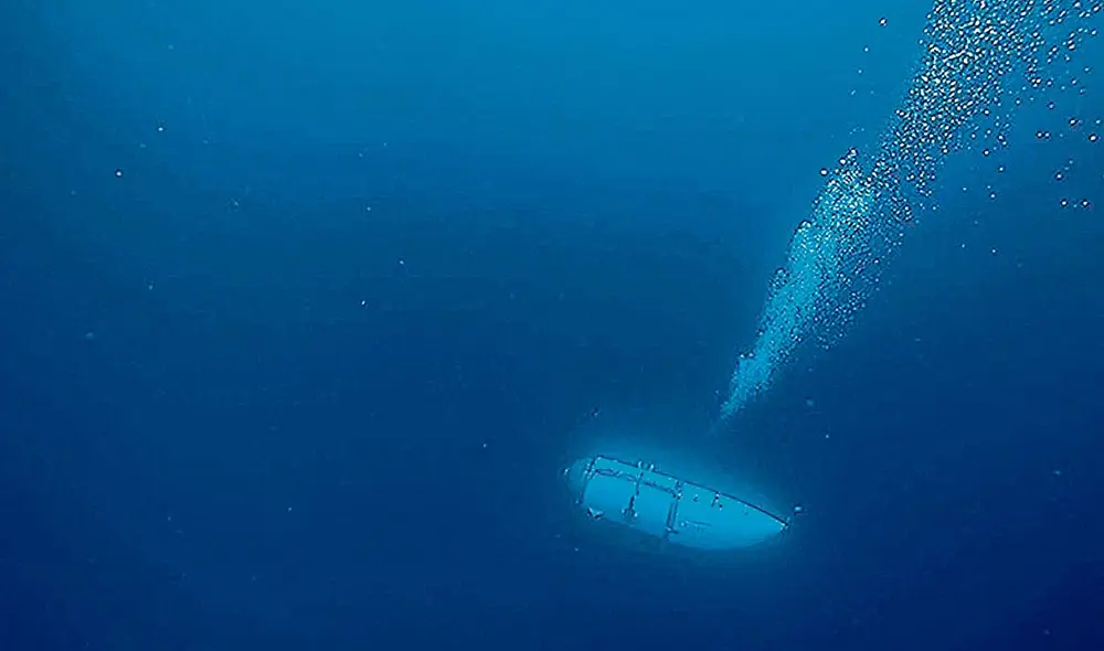 Nave implosionó a 500 metros de distancia de la zona donde se hundió el Titanic. Foto: AFP