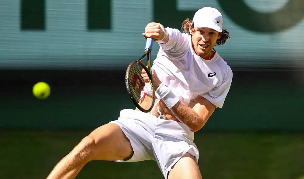 Nicolás Jarry fue eliminado en el ATP Halle 2023. Foto: AFP Nicolás Jarry fue eliminado en el ATP Halle 2023. Foto: AFP