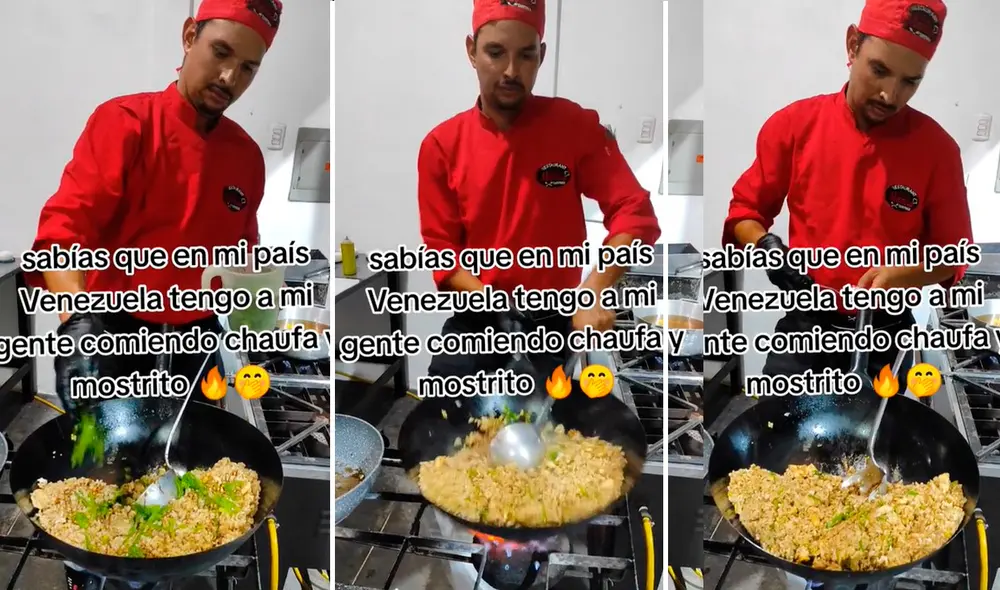 El muchacho agradeció al Perú por brindarle sus conocimientos en la gastronomía. Foto: composición LR / capturas de TikTok / @Chifareyfusion El muchacho agradeció al Perú por brindarle sus conocimientos en la gastronomía. Foto: composición LR / capturas de TikTok / @Chifareyfusion