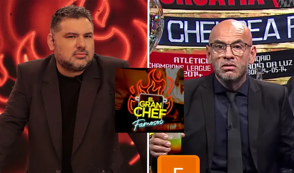 Mr. Peet y Javier Masías tienen altercado por tallarines verdes en "El gran chef: famosos". Foto: composición LR/captura de Youtube/A presión