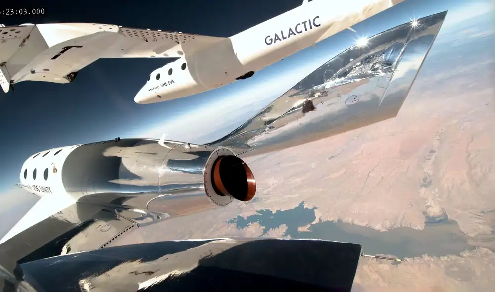 Confirmación de Virgin Galactic ocurre un día después de la muerte de 5 millonarios tripulantes del turismo extremo en el Atlántico. Foto: Virgin Galactic Confirmación de Virgin Galactic ocurre un día después de la muerte de 5 millonarios tripulantes del turismo extremo en el Atlántico. Foto: Virgin Galactic