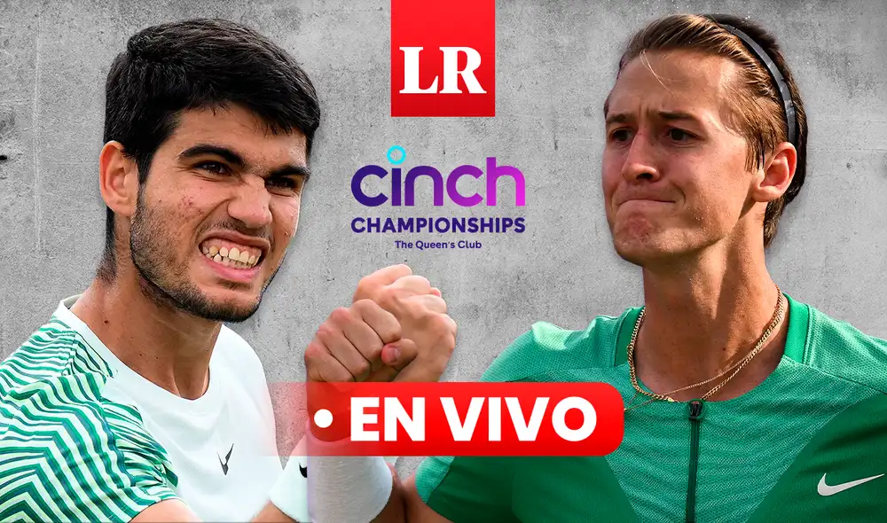 Sigue EN VIVO el juego entre Alcaráz y Korda por el ATP Queen's Club. Foto: Composición LR/AFP