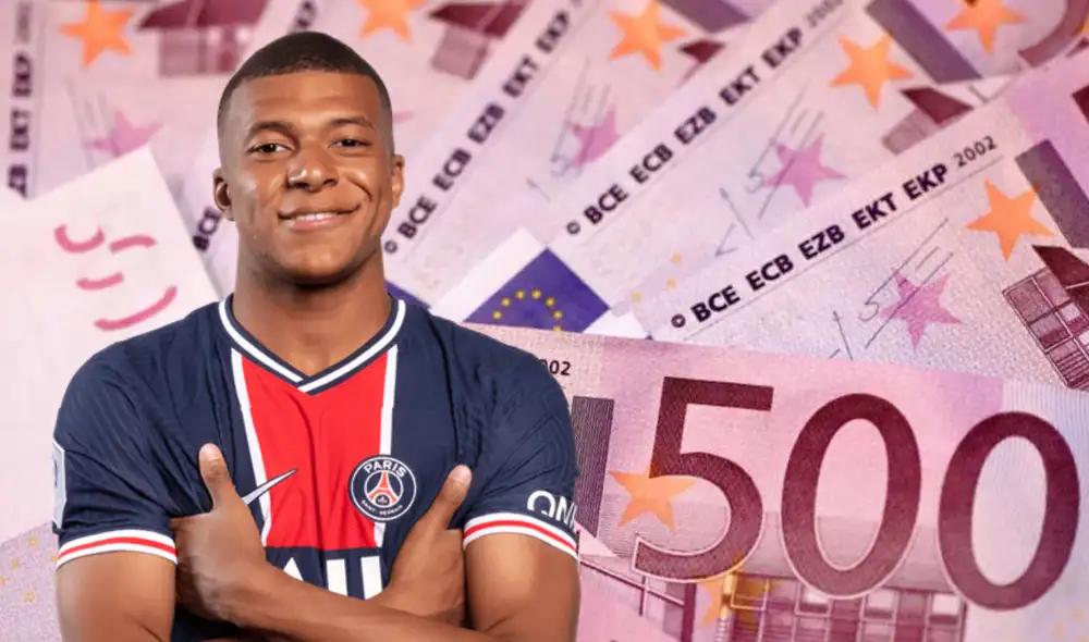 Kylian Mbappé es considerado uno de los tres futbolistas mejor pagados del mundo, según Forbes. Foto: composición LR/AFP Kylian Mbappé es considerado uno de los tres futbolistas mejor pagados del mundo, según Forbes. Foto: composición LR/AFP