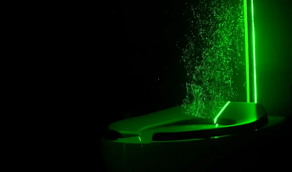 El experimento analiza el alcance de los aerosoles expulsados tras jalar la palanca del inodoro. Foto: Universidad de Colorado