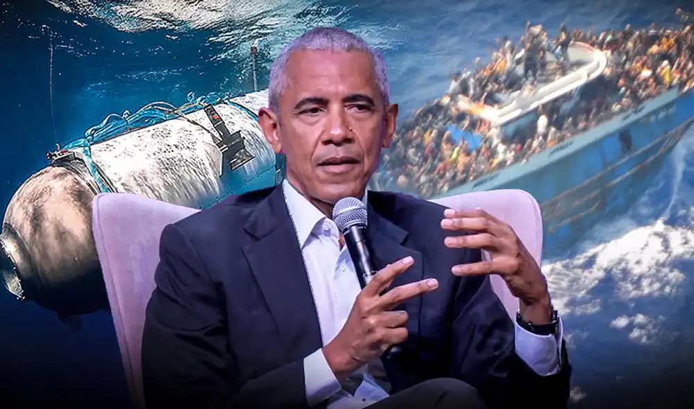 El expresidente Barack Obama señaló su inconformidad por el trato diferenciado para ambas tragedias marítimas. Foto: composición LR/AFP