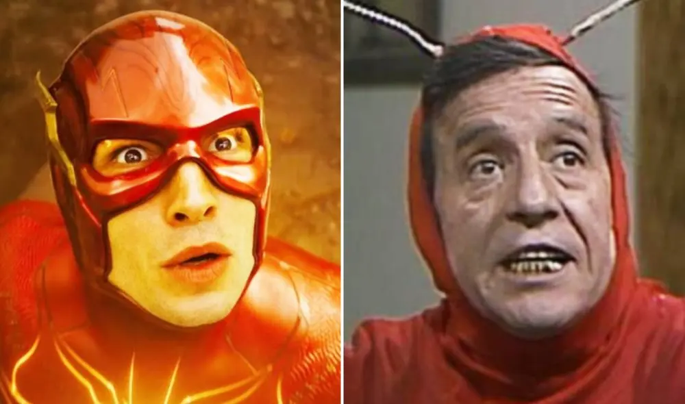 El Chapulín Colorado tuvo que ver mucho con el humor que usó Andy Muschietti en "The Flash". Foto: composición LR/Warner Bros. Pictures/Televisa