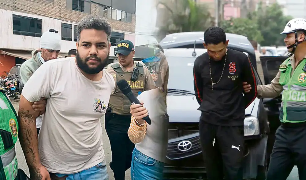 Investigados. Anverso Méndez Tomar, William Alfonzo Palacios y Frank Silva Romero son interrogados por la Policía. Este último tiene antecedentes graves. Foto: difusión Investigados. Anverso Méndez Tomar, William Alfonzo Palacios y Frank Silva Romero son interrogados por la Policía. Este último tiene antecedentes graves. Foto: difusión