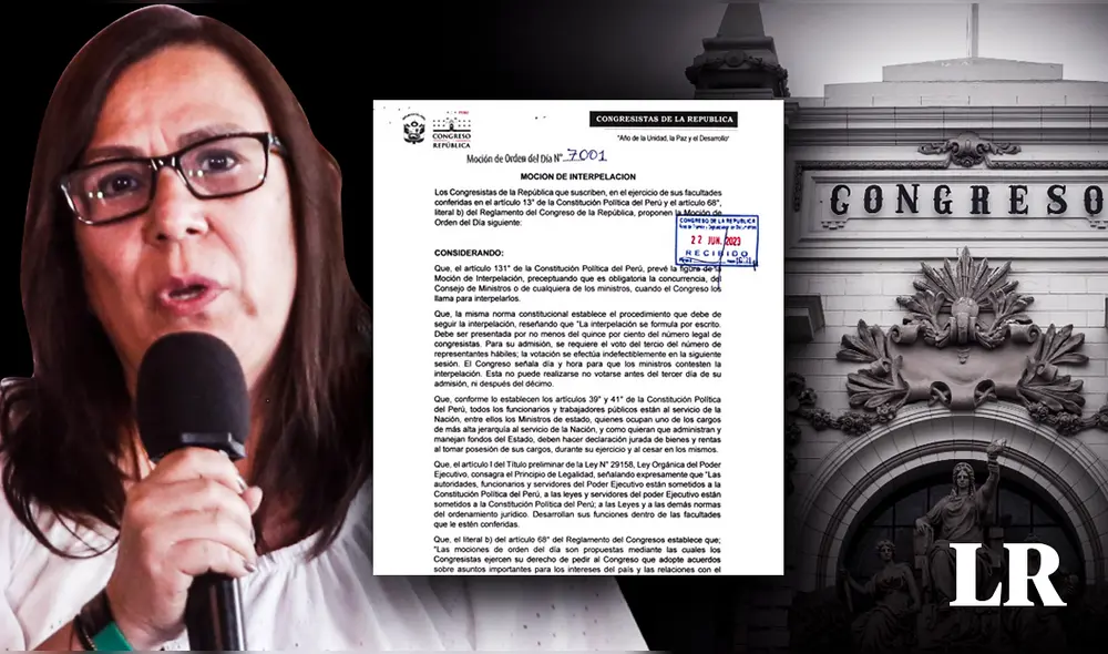 La moción presentada se verá en la próxima sesión plenaria y, posteriormente, se pondrá a consideración para ser debatida o rechazada. Foto: composición Fabrizio Oviedo/La República La moción presentada se verá en la próxima sesión plenaria y, posteriormente, se pondrá a consideración para ser debatida o rechazada. Foto: composición Fabrizio Oviedo/La República