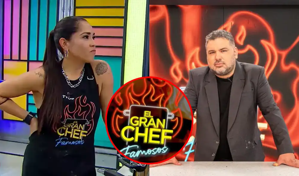 Javier Masías expresó su disconformidad por los platillos que preparó Katia Palma en el reality "El gran chef: famosos". Foto: composición LR/captura/Latina