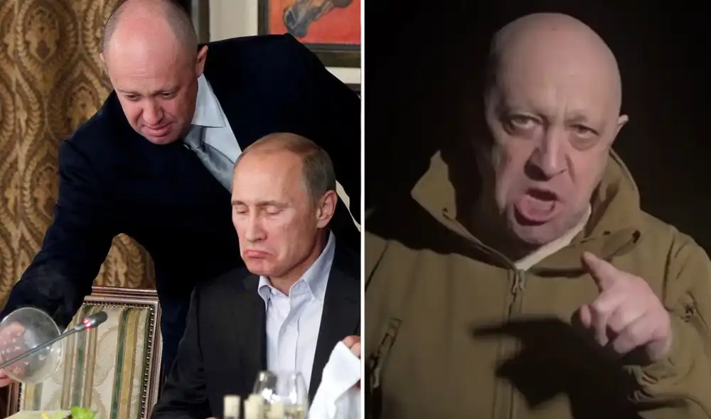 Yevgeny Prigozhin es conocido como el ‘Chef de Putin' y ahora se rebeló contra el presidente ruso. Foto: composición LR/captura de Europa Press