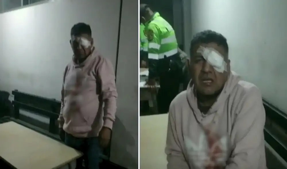 Policías alegan que hombre se golpeó con el patrullero. Foto: composición LR/capturas RPP - Video: RPP