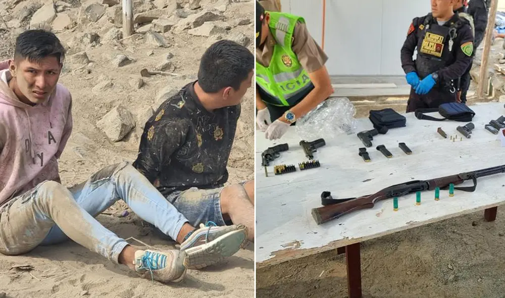 Policía decomisó distintas armas de guerra en poder de la banda criminal. Foto: composición La República/Paolo Zegarra/LR - Video: Paolo Zegarra/La República