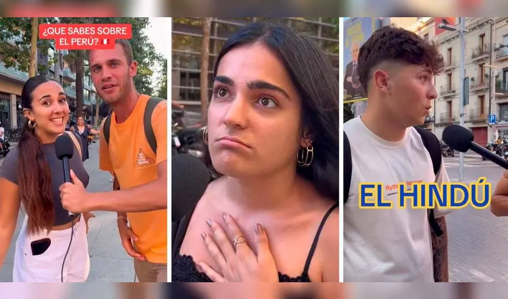 Extranjeros fueron corregidos por cibernautas al exponer lo que conocían del Perú. Foto: composición LR /TikTok/ @mario_colomin Extranjeros fueron corregidos por cibernautas al exponer lo que conocían del Perú. Foto: composición LR /TikTok/ @mario_colomin