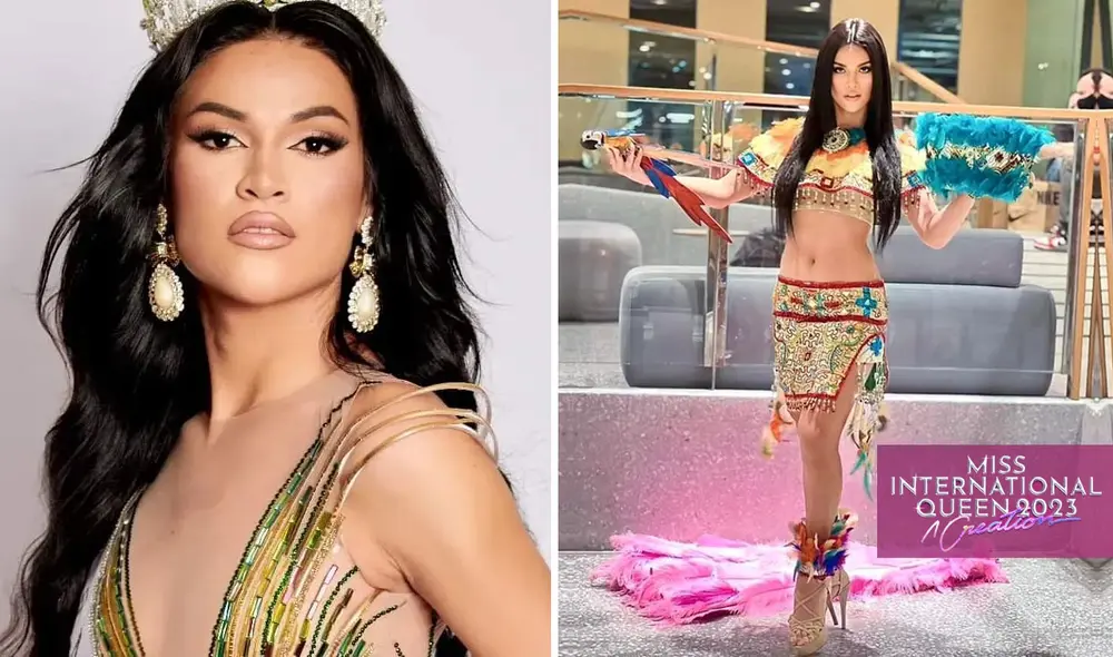 Luna Mishel Reátegui es miss International Queen Perú 2023. Foto: composición LR/ Luna Mishel Instagram