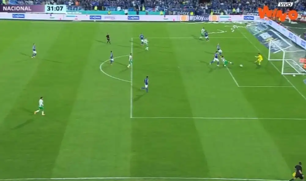 Duque abrió el marcador para Atlético Nacional en la final de la Liga BetPlay. Foto y video: Win Sports Duque abrió el marcador para Atlético Nacional en la final de la Liga BetPlay. Foto y video: Win Sports