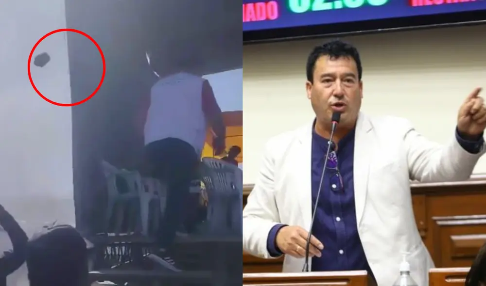 Arequipeños del sector 10 de Apipa en Arequipa recibieron con piedras al congresista Edwin Martínez. Foto: composicion LR/captura de video/Caraveli y sus Distritos/Facebook/Edwin Martínez Talavera/Twitter - Video: ILetrados Noticias/Facebook