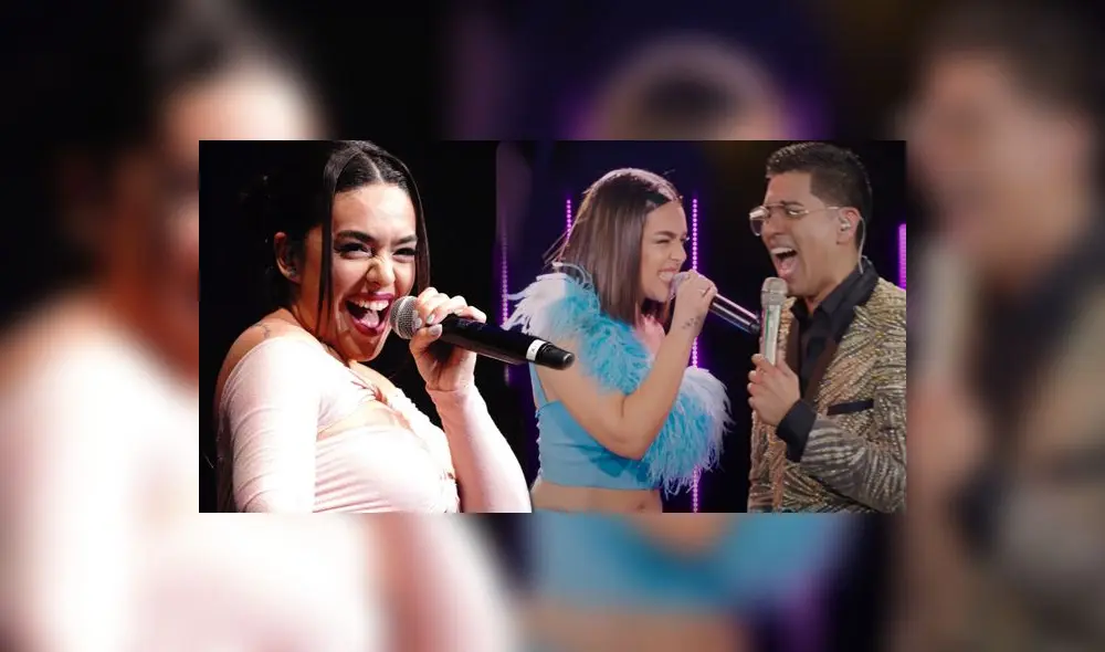 Ángela Leiva y Christian Yaipén en la Noche de Oro. Foto: composición LR/captura Angela Leiva Instagram