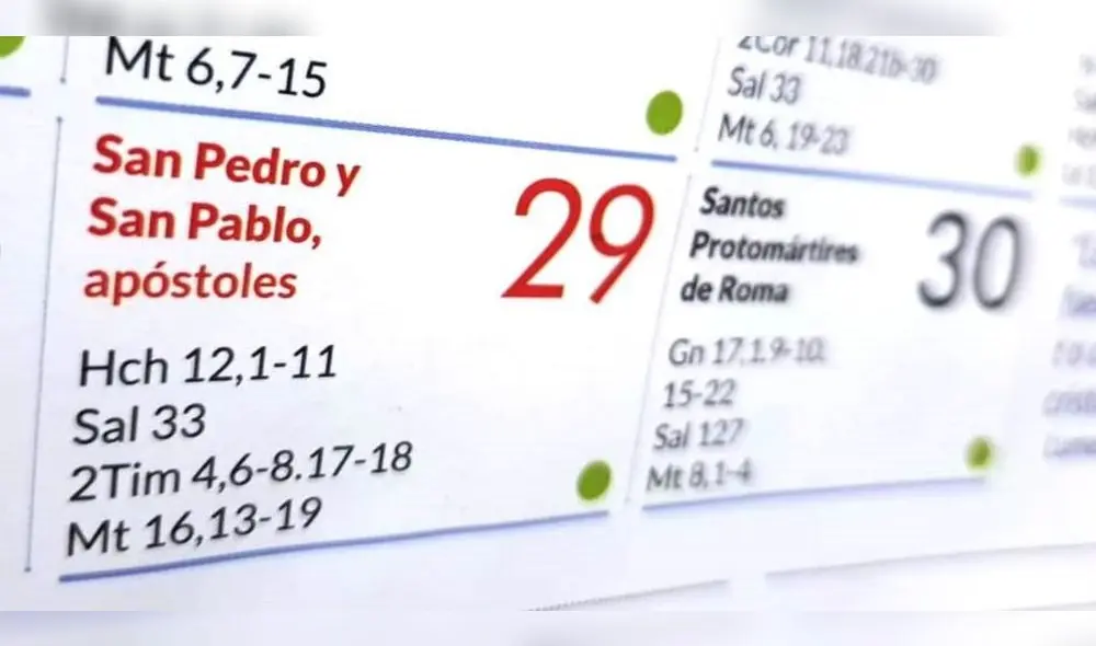 El 29 de junio se celebra el día de San Pedro y San Pablo. Foto: Andina El 29 de junio se celebra el día de San Pedro y San Pablo. Foto: Andina