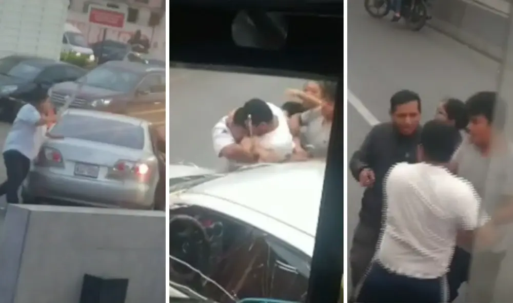 Pasajeros y transeúntes vivieron momentos de zozobra durante la gresca. Foto: capturas Latina - Video: Latina Pasajeros y transeúntes vivieron momentos de zozobra durante la gresca. Foto: capturas Latina - Video: Latina