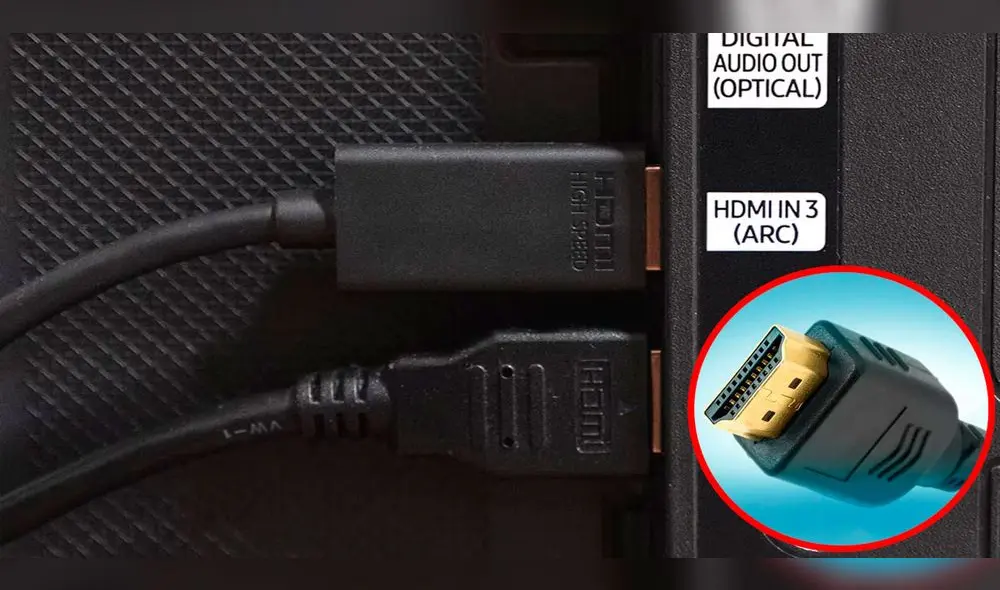 Busca un cable HDMI más actual. Foto: composición LR/El Universal