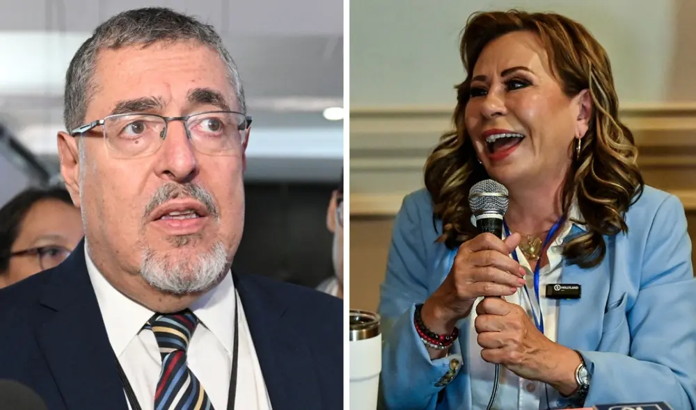 Arévalo y Pineda son los candidatos presidenciales para la segunda vuelta electoral. Foto: AFP Arévalo y Pineda son los candidatos presidenciales para la segunda vuelta electoral. Foto: AFP