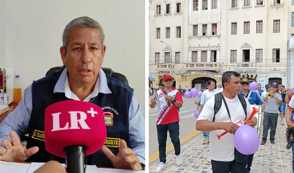 Los compañeros de las trabajadoras realizaron un plantón como muestra de apoyo. Foto: Composición LR / Rosa Quincho/La República Los compañeros de las trabajadoras realizaron un plantón como muestra de apoyo. Foto: Composición LR / Rosa Quincho/La República