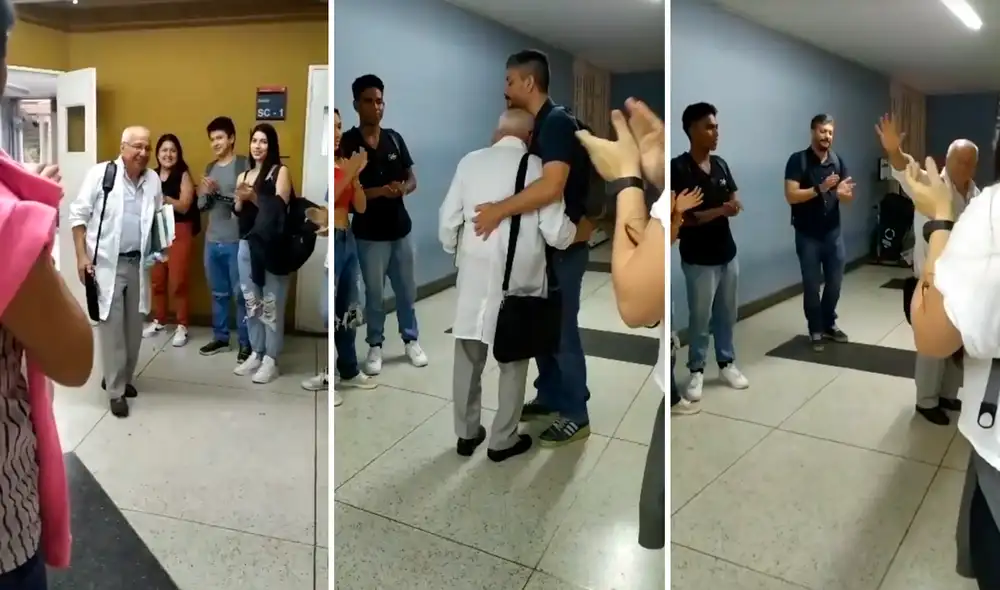 Usuarios felicitaron la forma en que fue despedido el maestro. Foto: composición LR/@Juancamiloorosc77/TikTok