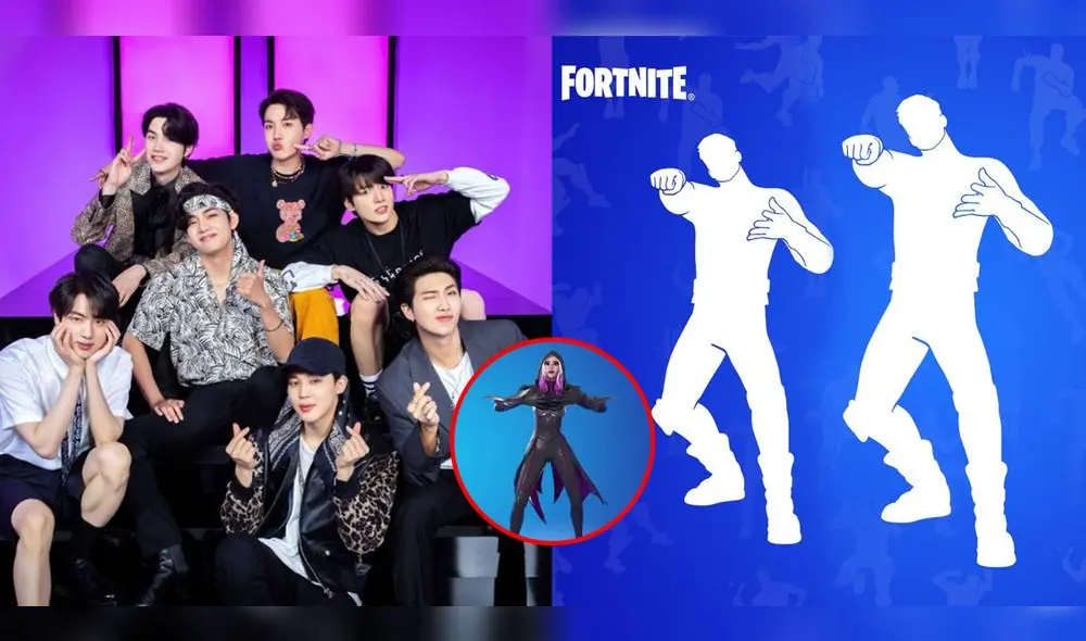 El grupo volvió a adueñarse de las coreografías icónicas del videojuego. Foto: HYBE/Fortnite