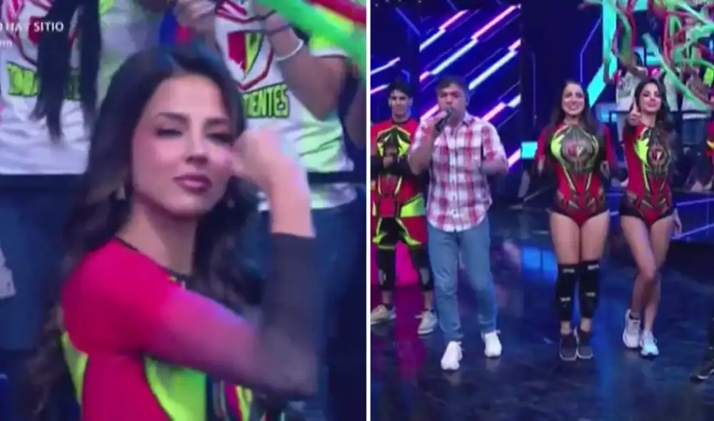 Luciana Fuster fue ovacionada por el público en el set. Foto: composición LR/captura de América TV - Video: América TV Luciana Fuster fue ovacionada por el público en el set. Foto: composición LR/captura de América TV - Video: América TV