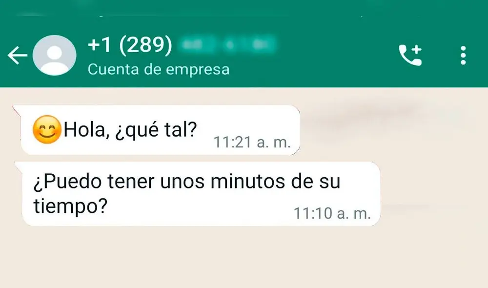 No contestes este tipo de mensajes de WhatsApp. Foto: composición LR
