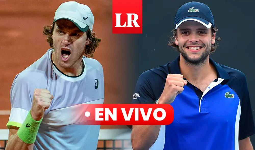Sigue EN VIVO el partido entre Nicolás Jarry vs. Gregoire Barrere por el ATP Eastbourne. Foto: Composición LR/La Tercera/L' Equipe