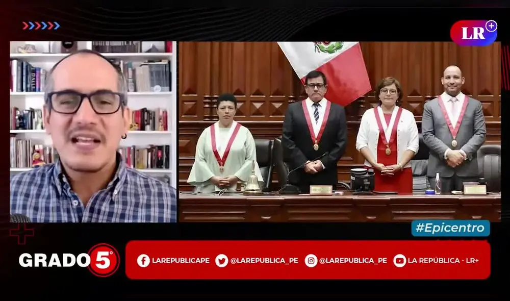 David Gómez Fernandini se refiere al fujimorismo. Foto/Video: Grado 5 - LR+ David Gómez Fernandini se refiere al fujimorismo. Foto/Video: Grado 5 - LR+