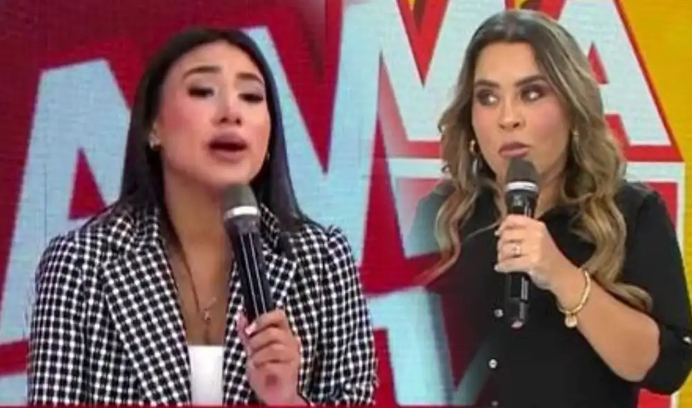 Samahara Lobatón puso en aprietos a los conductores de "América hoy". Foto: composición LR/captura de América TV - Video: América TV Samahara Lobatón puso en aprietos a los conductores de "América hoy". Foto: composición LR/captura de América TV - Video: América TV