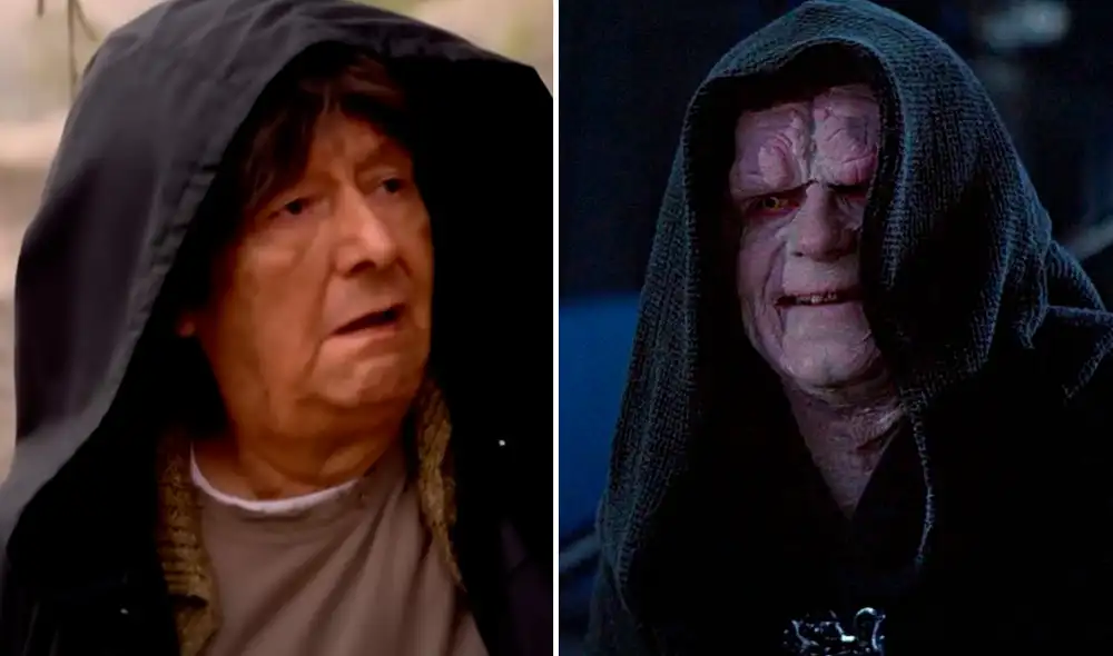 Luego del escape de Peter de las garras de la 'Mirada de tiburón', las comparaciones en redes no se hicieron esperar. Foto: composición LR/América TV/Lucasfilm.