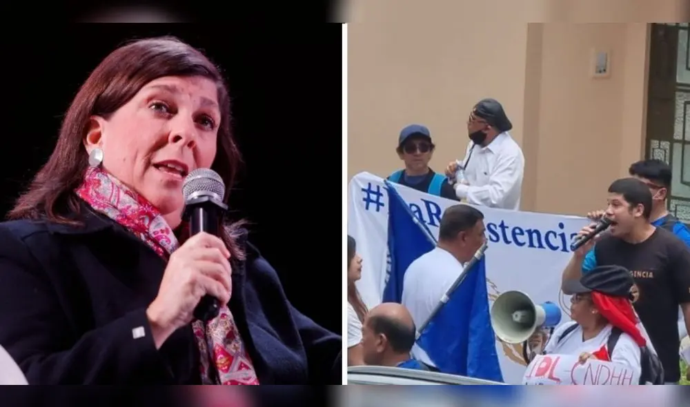 Rosa María Palacios denunció un nuevo acto violencia por parte de La Resistencia. Foto: composición LR - Video: Rosa María Palacios