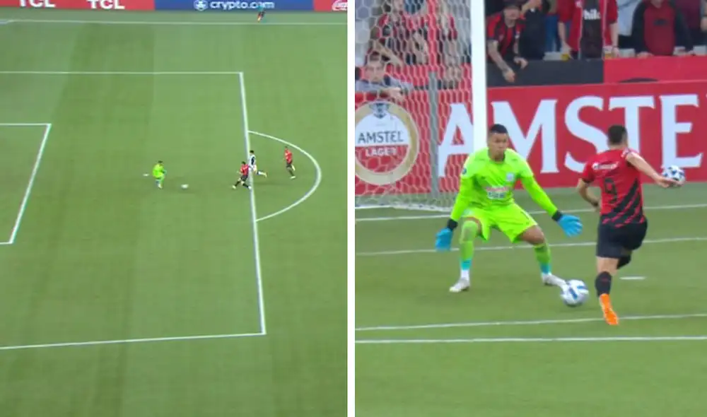 Vitor Roque anotó el 2-0 de Athletico Paranaense ante Alianza Lima. Foto: captura de ESPN | Video: ESPN Vitor Roque anotó el 2-0 de Athletico Paranaense ante Alianza Lima. Foto: captura de ESPN | Video: ESPN