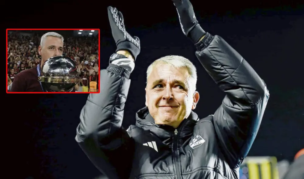 Tiago Nunes llevó a Sporting Cristal a la fase de repechaje de la Copa Sudamericana. Foto: EFE