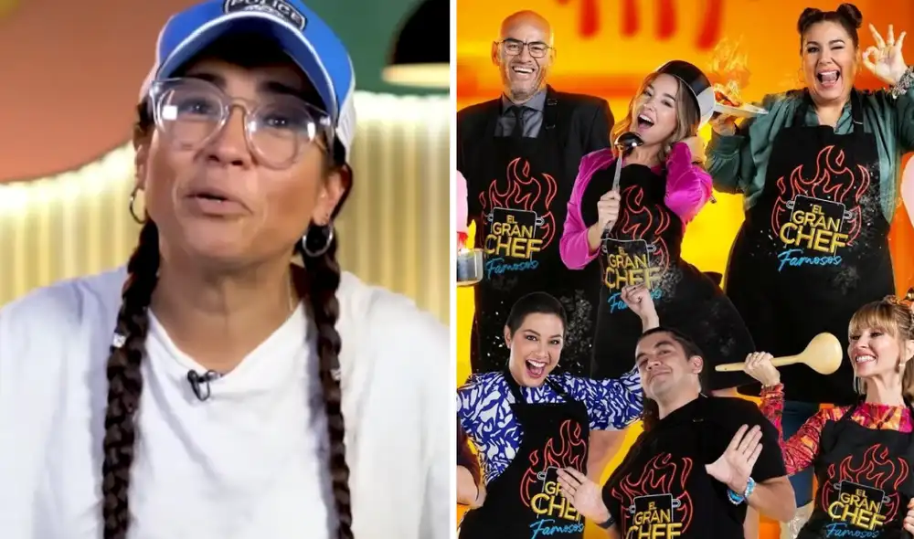 Katia Palma obtuvo el primer lugar en competencia deportiva durante la última emisión de "El gran chef: famosos" . Foto: composición LR/YouTube/Latina Televisión/Facebook/El gran chef famosos - Video: YouTube/Latina Televisión