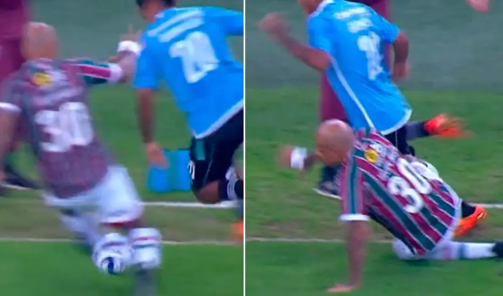 Joao Grimaldo fue una de las figuras del empate entre Cristal y Fluminense. Foto: composición LR/captura de ESPN Joao Grimaldo fue una de las figuras del empate entre Cristal y Fluminense. Foto: composición LR/captura de ESPN