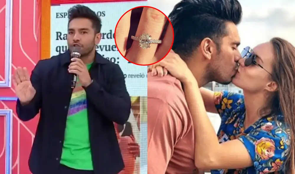 Rafael Cardozo cuenta cómo le pidió el anillo a Cachaza. Foto: composición LR/Instagram/América TV - Video:América TV