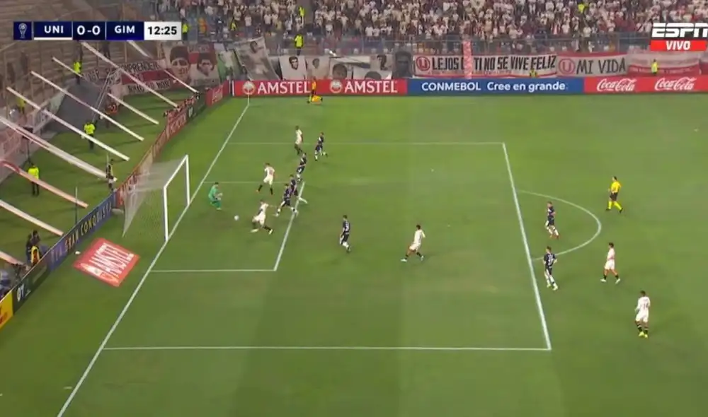 Universitario es segundo en su grupo en la Sudamericana. Foto: captura de ESPN